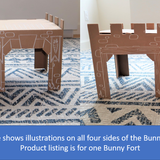 Bunny Fort - the perfect toy and hideaway for your rabbit